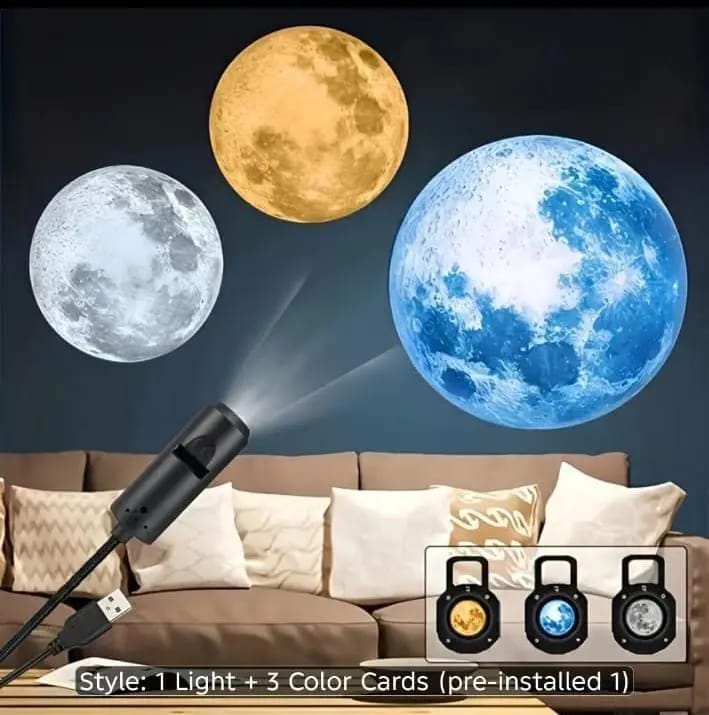 MOON ROOF LIGHT FOR NIGHT WITH 6 DIFFERENT GALAXY LENS