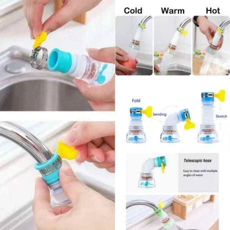 360° Adjustable Kitchen Shower Fan Faucet With Clip