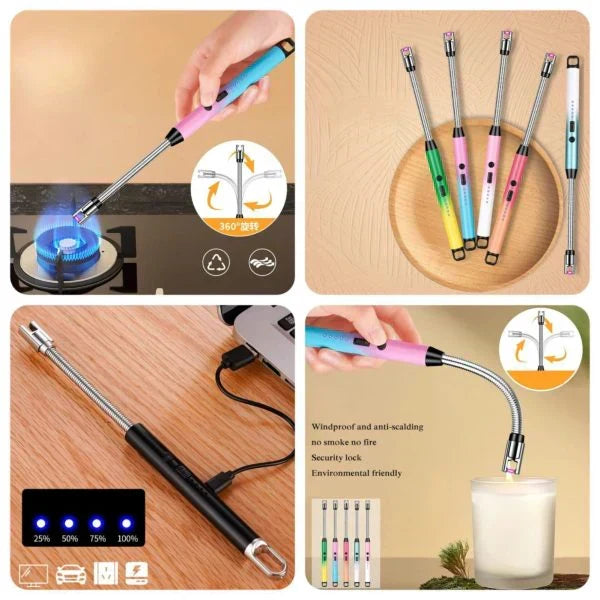 360° Rotatable & Flexible USB Chargeable Lighter
