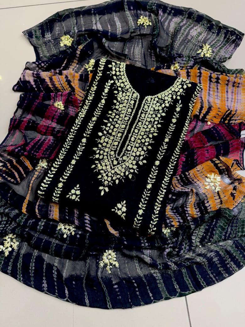 BEAUTIFUL FEMALE SUIT WITH GOTA DESIGN